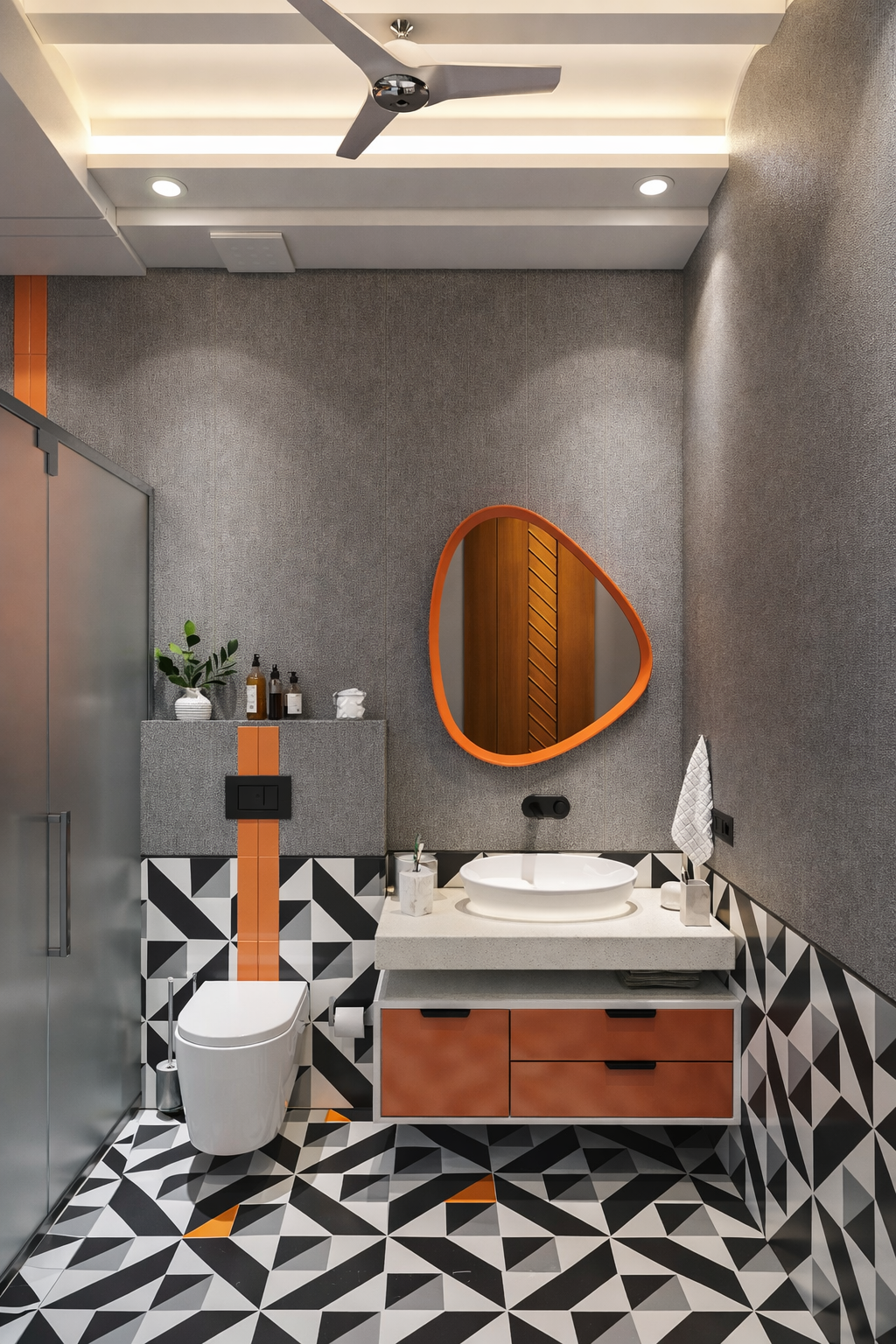 Geometric Bathroom